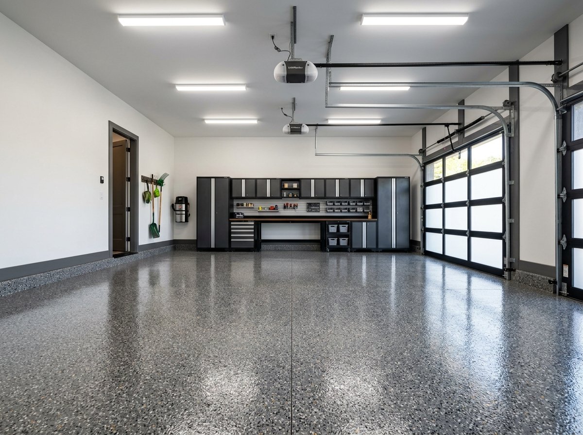 Professionally Coated Garage Floor by Cheetah Coatings